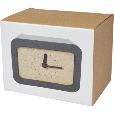 Logo trade corporate gift photo of: Momento wireless limestone charging desk clock